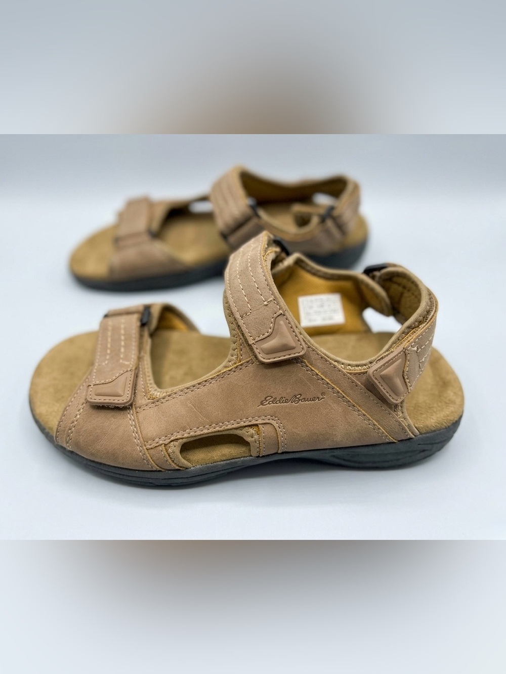 Eddie Bauer Brown Men's Adjustable Closed-Toe Comfort Sandals